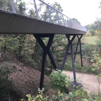 Geh- und Radwegbrücke Heimattierpark Fuld Landesgartenschau - beck-bau GmbH