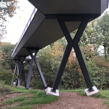 Geh- und Radwegbrücke Heimattierpark Fuld Landesgartenschau - beck-bau GmbH