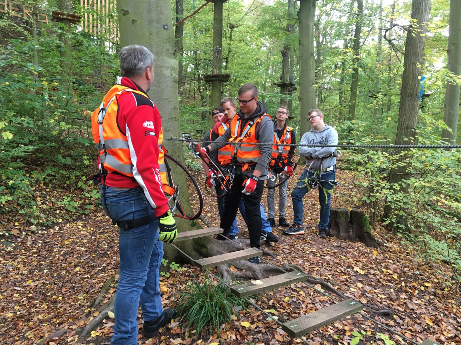 Ausbildungstag im Eschweger Kletterwald