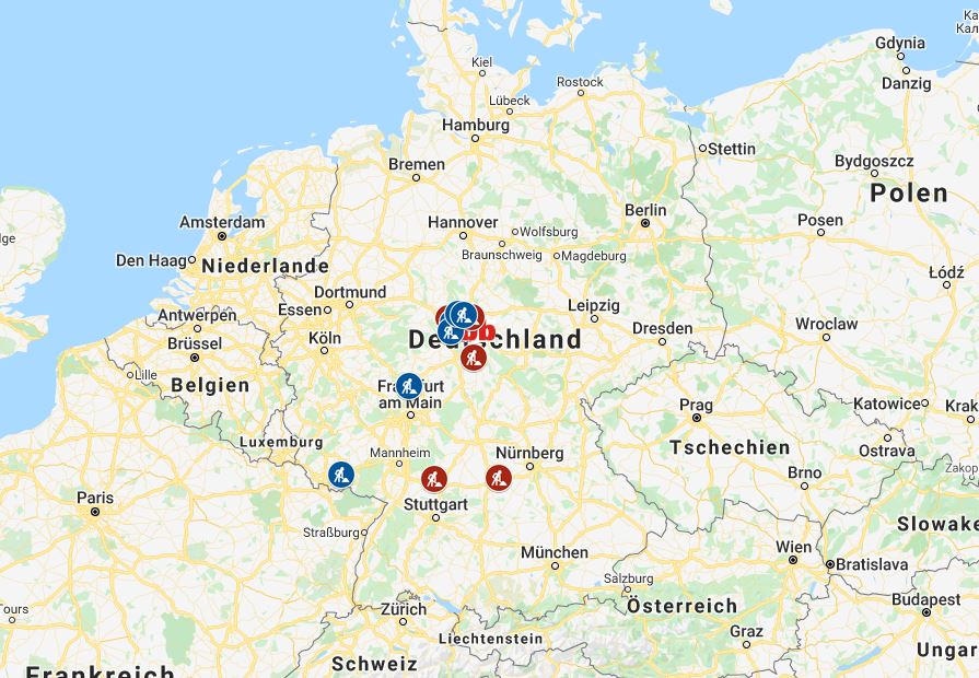 Unsere Standorte aktueller Baustellen 2020