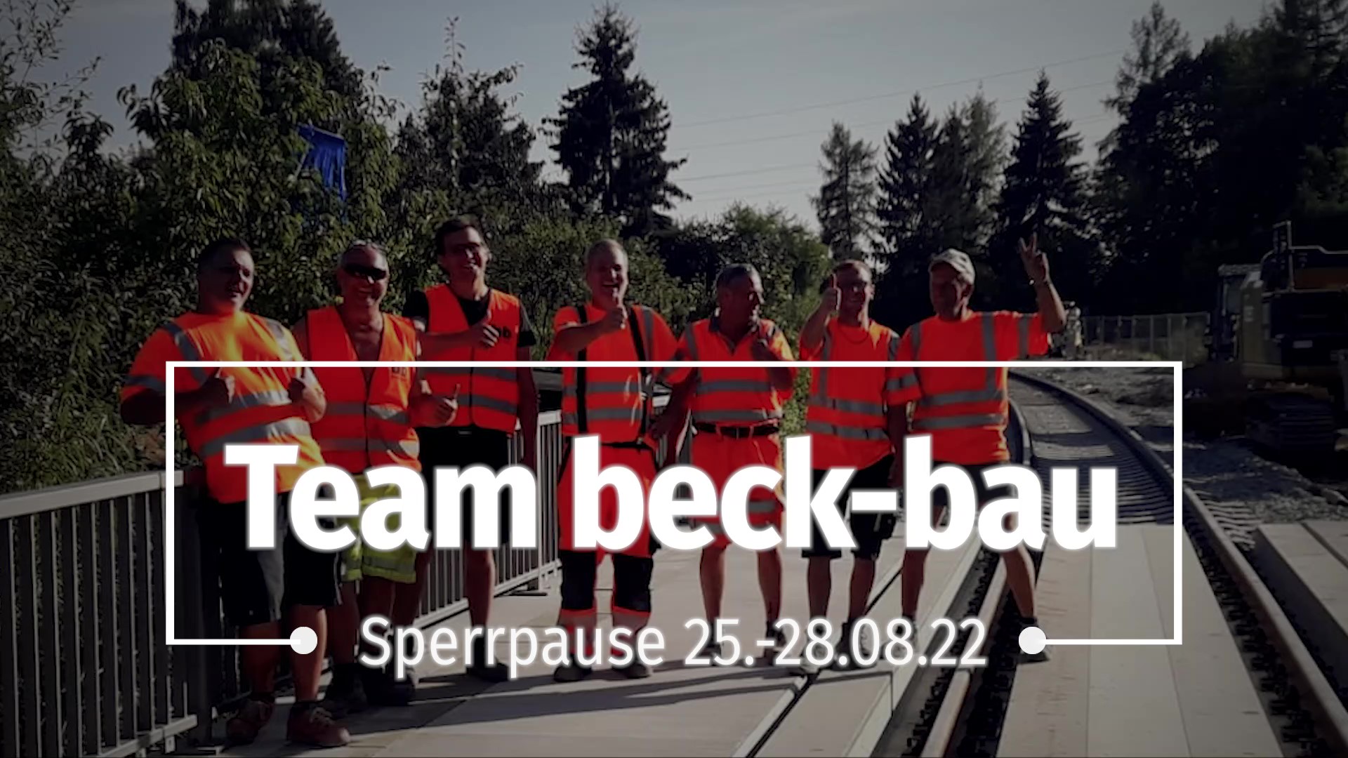 Unsere Sperrpause – Eisenbahnüberführung in Schnaittach
